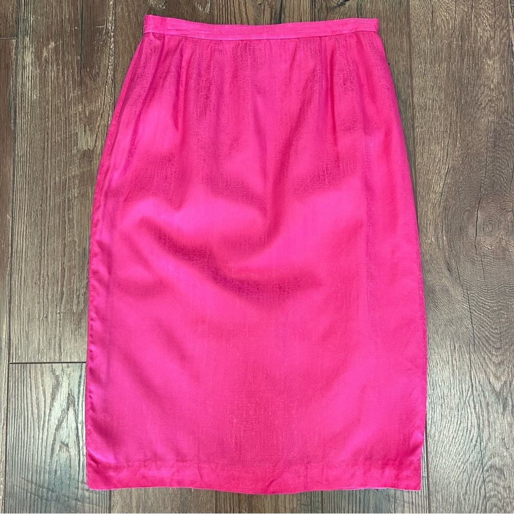 Adrianna Papell 100% Silk Shell Pink Skirt Size 12